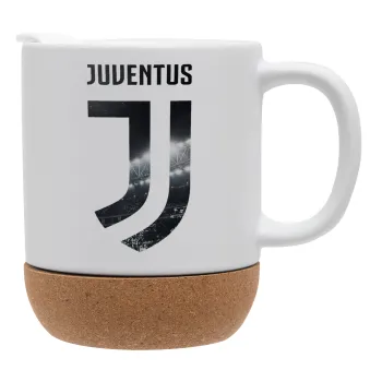 FC Juventus, Κούπα, κεραμική με βάση φελού και καπάκι (ΜΑΤ), 330ml