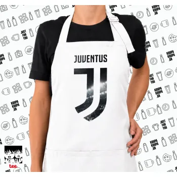FC Juventus, Ποδιά μακριά Σεφ ολόσωμη με τσέπες white (ΕΝΗΛΙΚΩΝ)