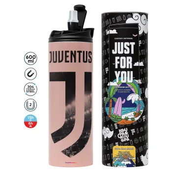 FC Juventus, Tumbler stainless steel PINK 600ml