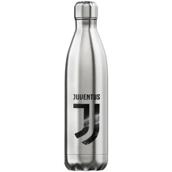 FC Juventus, Μεταλλικό παγούρι θερμός Inox (Stainless steel), διπλού τοιχώματος, 750ml