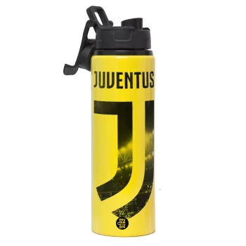 FC Juventus, Μεταλλικό παγούρι νερού με καπάκι ασφαλείας, αλουμινίου 850ml
