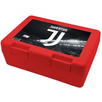FC Juventus, Children's cookie container RED 185x128x65mm (BPA free plastic)