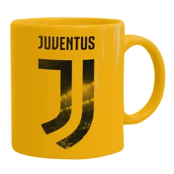 FC Juventus, Κούπα, κεραμική κίτρινη, 330ml