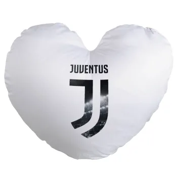 FC Juventus, Μαξιλάρι καναπέ καρδιά 40x40cm περιέχεται το  γέμισμα