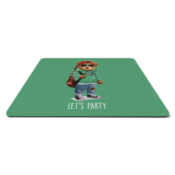 Let's Party Bear, Mousepad rect 27x19cm