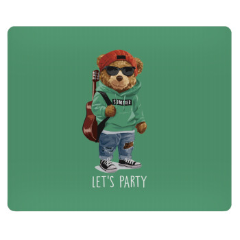 Let's Party Bear, Mousepad rect 23x19cm