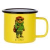 Metallic enamel MATT Yellow cup 360ml
