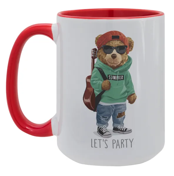 Let's Party Bear — Mega 15oz Κόκκινη