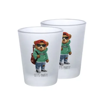 Let's Party Bear, Σφηνοπότηρα γυάλινα 45ml του πάγου (2 τεμάχια)