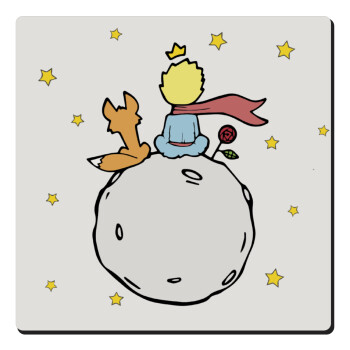 Little prince, Τετράγωνο μαγνητάκι ξύλινο 6x6cm