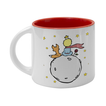 Little prince, Κούπα κεραμική 400ml Λευκή/Κόκκινη