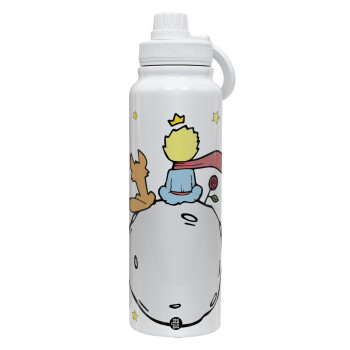 Little prince, 1L Stainless Steel Thermal Bottle with Phone Holder & Double Wall Insulation