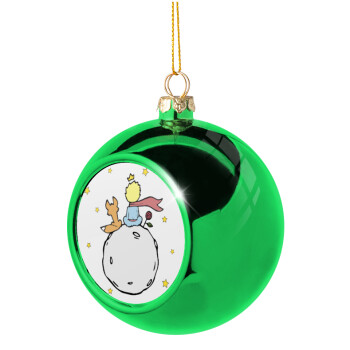 Little prince, Χριστουγεννιάτικη μπάλα δένδρου Πράσινη 8cm