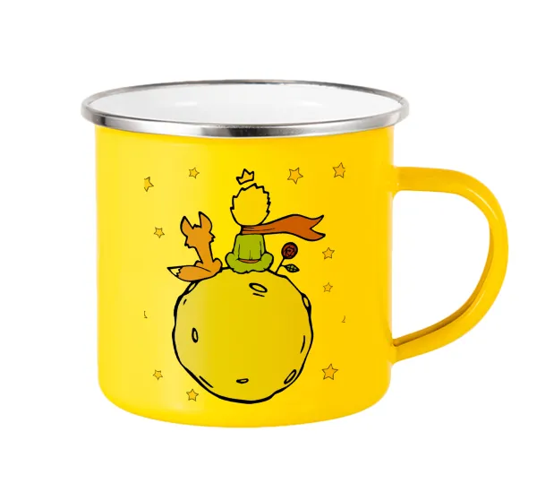 Little prince — Yellow Enamel Metallic Cup 360ml