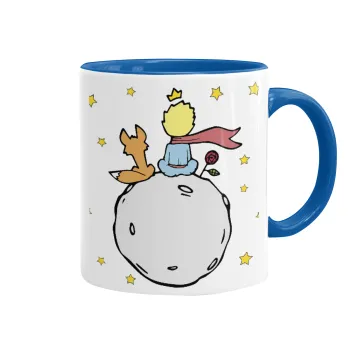 Little prince, Mug colored blue, ceramic, 330ml