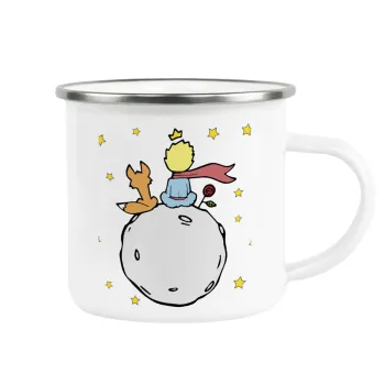 Little prince, Metallic enamel cup white 360ml