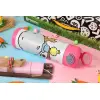 Easter candle, Childrens hot water bottle, stainless steel, with safety straw, PINK (500ml)
