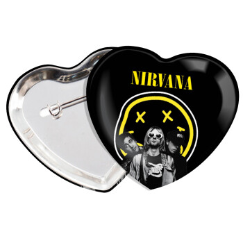 Nirvana, Κονκάρδα παραμάνα καρδιά (57x52mm)