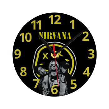Nirvana, Ρολόι τοίχου γυάλινο (20cm)