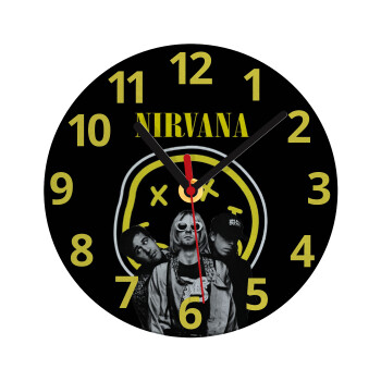 Nirvana, Ρολόι τοίχου γυάλινο (20cm)