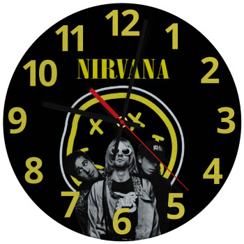 Nirvana, Ρολόι τοίχου γυάλινο (30cm)