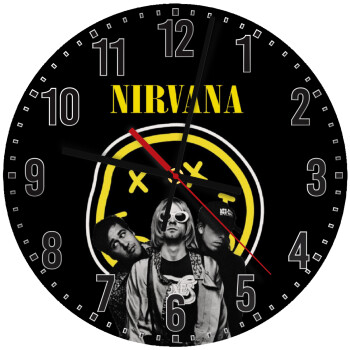 Nirvana, Ρολόι τοίχου ξύλινο (30cm)