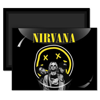 Nirvana, Ορθογώνιο μαγνητάκι ψυγείου διάστασης 9x6cm