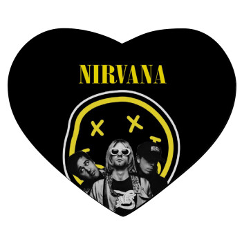 Nirvana, Mousepad καρδιά 23x20cm