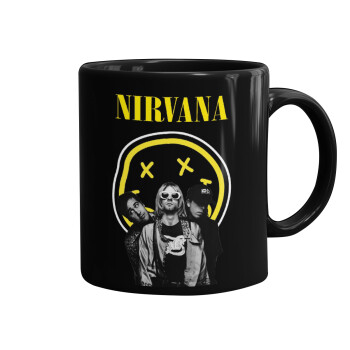 Nirvana, Κούπα Μαύρη, κεραμική, 330ml