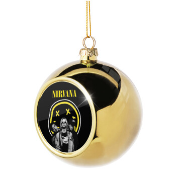 Nirvana, Χριστουγεννιάτικη μπάλα δένδρου Χρυσή 8cm