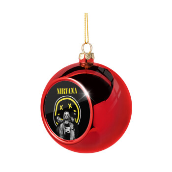 Nirvana, Christmas tree ball Red 8cm