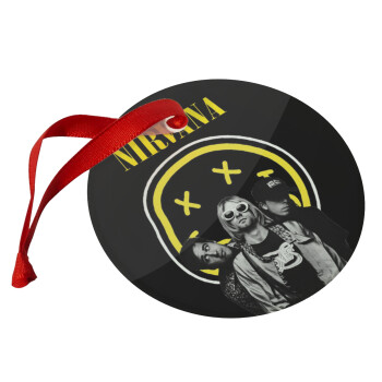 Nirvana, Χριστουγεννιάτικο στολίδι γυάλινο 9cm