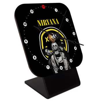 Nirvana, Επιτραπέζιο ρολόι ξύλινο με δείκτες (10cm)