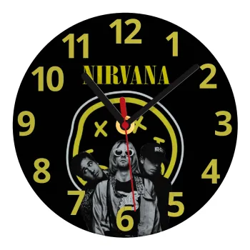 Nirvana, Ρολόι τοίχου γυάλινο (20cm)
