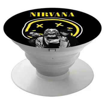 Nirvana, Phone Holders Stand  White Hand-held Mobile Phone Holder