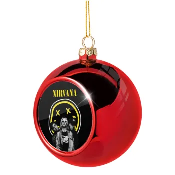 Nirvana, Christmas tree ball Red 8cm