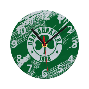 Π.Α.Ο., Ρολόι τοίχου γυάλινο (20cm)