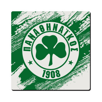 Π.Α.Ο., Τετράγωνο μαγνητάκι ξύλινο 6x6cm