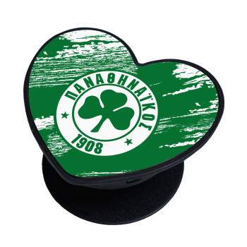 Π.Α.Ο., Phone Holders Stand  καρδιά Μαύρο Βάση Στήριξης Κινητού στο Χέρι