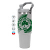 GREY color, 890ml (30oz) stainless Steel Tumbler with Handle