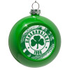 Στολίδι Χριστουγεννιάτικη μπάλα δένδρου Πράσινο 8cm