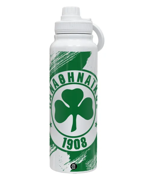 Π.Α.Ο. — 1L Stainless Steel Thermal Bottle with Phone Holder & Double Wall Insulation