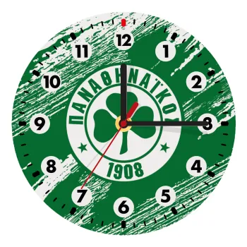 Π.Α.Ο., Wooden wall clock (20cm)