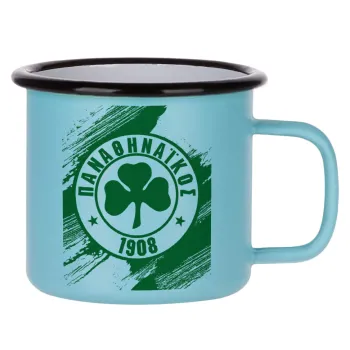 Π.Α.Ο., Κούπα Μεταλλική εμαγιέ ΜΑΤ σιέλ 360ml