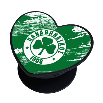 Π.Α.Ο., Phone Holders Stand  καρδιά Μαύρο Βάση Στήριξης Κινητού στο Χέρι