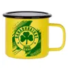 Metallic enamel MATT Yellow cup 360ml