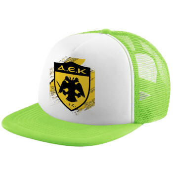 FC Α.Ε.Κ., Καπέλο Soft Trucker με Δίχτυ Πράσινο/Λευκό
