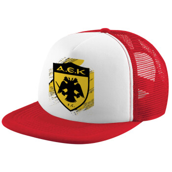 FC Α.Ε.Κ., Καπέλο Soft Trucker με Δίχτυ Red/White 