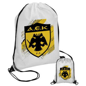 FC Α.Ε.Κ., Τσάντα πουγκί με μαύρα κορδόνια (1 τεμάχιο)