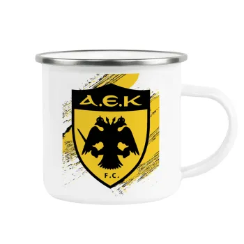 FC Α.Ε.Κ., Κούπα Μεταλλική εμαγιέ λευκη 360ml